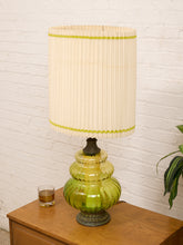 Load image into Gallery viewer, Original Vintage Green Handblown Glass Lamp
