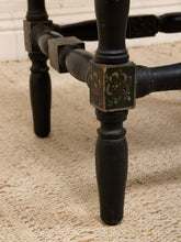 Load image into Gallery viewer, 19th Century Antique American Sheraton Style Hand-Painted Rush Seat Armchair
