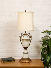 Load image into Gallery viewer, Empire White and Bronze Classical Table Lamp
