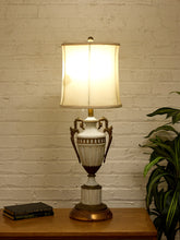 Load image into Gallery viewer, Empire White and Bronze Classical Table Lamp

