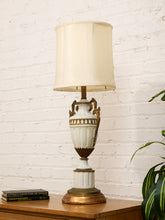 Load image into Gallery viewer, Empire White and Bronze Classical Table Lamp
