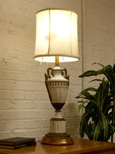 Load image into Gallery viewer, Empire White and Bronze Classical Table Lamp

