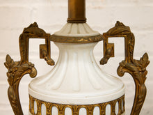 Load image into Gallery viewer, Empire White and Bronze Classical Table Lamp
