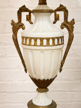 Load image into Gallery viewer, Empire White and Bronze Classical Table Lamp
