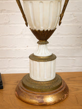 Load image into Gallery viewer, Empire White and Bronze Classical Table Lamp
