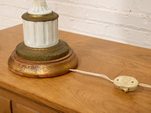 Load image into Gallery viewer, Empire White and Bronze Classical Table Lamp
