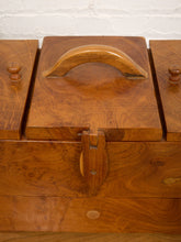 Load image into Gallery viewer, Vintage Myrtlewood Sewing Box
