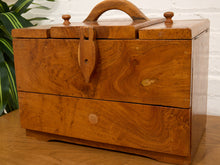 Load image into Gallery viewer, Vintage Myrtlewood Sewing Box
