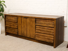 Load image into Gallery viewer, Oak Vintage Dresser with Doors
