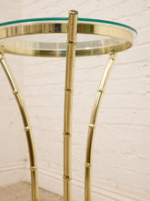 Load image into Gallery viewer, Tall Brass Bamboo Regency Table

