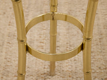 Load image into Gallery viewer, Tall Brass Bamboo Regency Table
