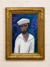 Load image into Gallery viewer, The Sailor by Spencer Collins Framed Expressionist Portrait Painting
