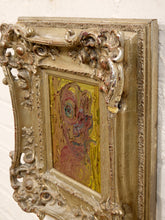 Load image into Gallery viewer, Rose Study by Spencer Collins Textured Abstract Floral Painting in Ornate Silver Frame
