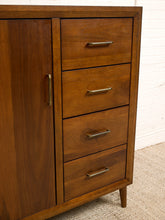 Load image into Gallery viewer, Walnut Highboy Dresser with Door
