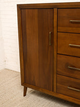 Load image into Gallery viewer, Walnut Highboy Dresser with Door
