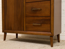 Load image into Gallery viewer, Walnut Highboy Dresser with Door
