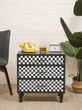 Load image into Gallery viewer, Black and White Nightstand
