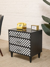 Load image into Gallery viewer, Black and White Nightstand
