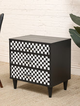 Load image into Gallery viewer, Black and White Nightstand
