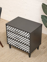 Load image into Gallery viewer, Black and White Nightstand
