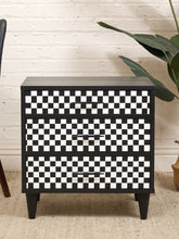 Load image into Gallery viewer, Black and White Nightstand
