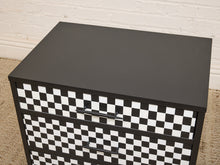 Load image into Gallery viewer, Black and White Nightstand

