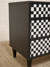 Load image into Gallery viewer, Black and White Nightstand
