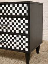 Load image into Gallery viewer, Black and White Nightstand
