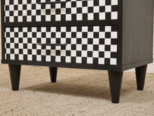 Load image into Gallery viewer, Black and White Nightstand
