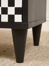 Load image into Gallery viewer, Black and White Nightstand
