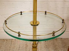 Load image into Gallery viewer, Brass Floor Lamp with Table

