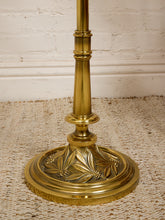 Load image into Gallery viewer, Brass Floor Lamp with Table
