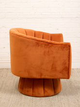 Load image into Gallery viewer, Burnt Orange Swivel Chair
