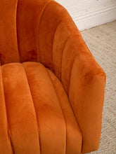 Load image into Gallery viewer, Burnt Orange Swivel Chair
