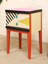 Load image into Gallery viewer, 90's Style Hand Painted Nightstand
