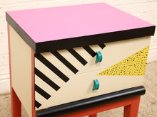 Load image into Gallery viewer, 90's Style Hand Painted Nightstand
