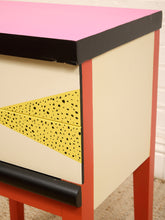 Load image into Gallery viewer, 90's Style Hand Painted Nightstand
