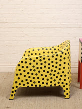 Load image into Gallery viewer, Yellow Black Dot Chair

