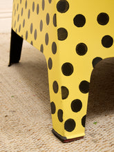 Load image into Gallery viewer, Yellow Black Dot Chair
