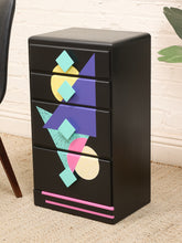 Load image into Gallery viewer, Tall Nightstand Memphis Style
