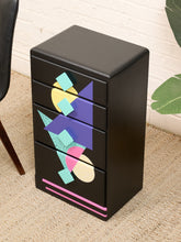 Load image into Gallery viewer, Tall Nightstand Memphis Style
