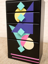 Load image into Gallery viewer, Tall Nightstand Memphis Style
