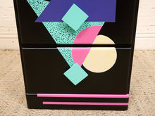 Load image into Gallery viewer, Tall Nightstand Memphis Style
