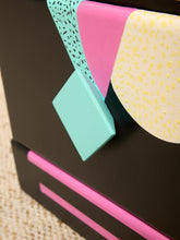 Load image into Gallery viewer, Tall Nightstand Memphis Style
