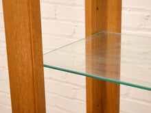 Load image into Gallery viewer, Oak Vintage Bookshelf with Glass

