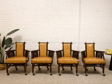 Load image into Gallery viewer, Orange Vintage Mid Century Armchairs
