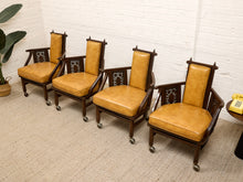 Load image into Gallery viewer, Orange Vintage Mid Century Armchairs
