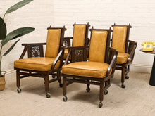 Load image into Gallery viewer, Orange Vintage Mid Century Armchairs

