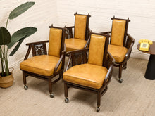 Load image into Gallery viewer, Orange Vintage Mid Century Armchairs
