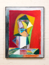 Load image into Gallery viewer, Cubist Portrait by Spencer Collins Large Geometric Expressionist Painting
